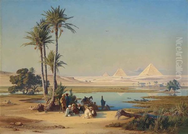 The Flood Plain Of The Nile, Pyramids Beyond - view 1
