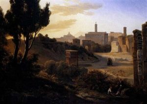Veduta Dei Fori Romani by Johann Jakob Frey