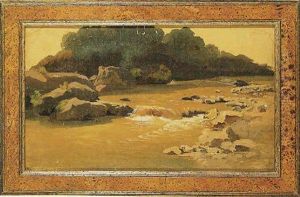 Studio Di Paesaggio Con Torrente by Johann Jakob Frey
