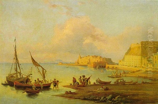 Veduta Della Costa Napoletana Con Castel S.elmo - view 1