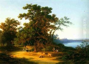 View Of Castel Gandolfo by Johann Jakob Frey