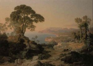 An Extensive View Of Sorrento by Johann Jakob Frey