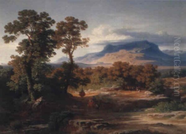 Figures In An Andalusian Landscape - view 1