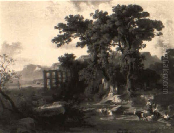 A Mountainous Landscape Between Subiaco And Tivoli - view 1