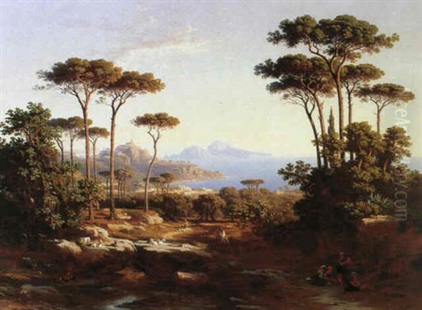 Blick Uber Massa Lubrense Auf Capri - view 1