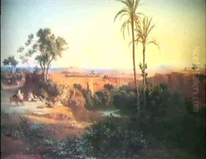 Landschaft Mit Blick Auf La Goulette Bei Tunis