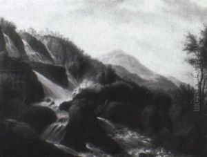 Wasserf,lle Bei Tivoli by Johann Michael Frey