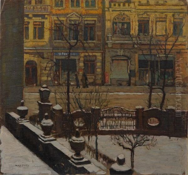 Dresdener Stadtansicht Im Winter - view 1