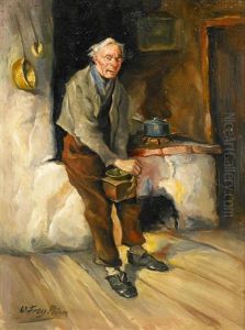 Mann Mit Kaffeemuhle