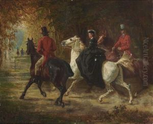 Ausritt Im Park by Konrad Freyberg