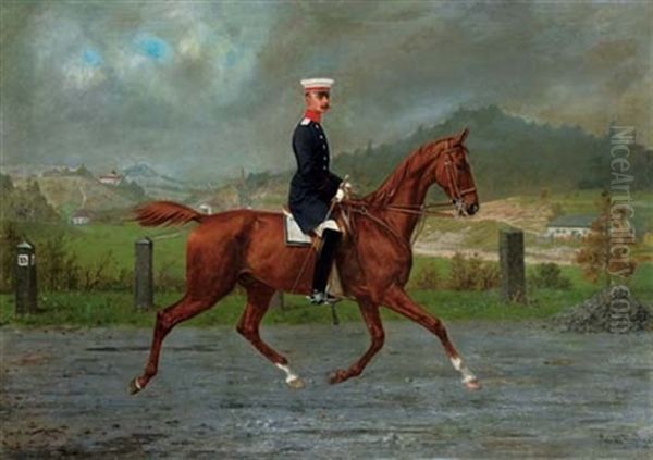 Friedrich Leopold, Prince Of Prussia, On Horseback - view 1
