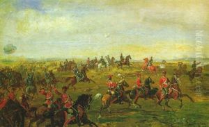 Friedrich Karl In Der Schlacht Von Vionville by Konrad Freyberg
