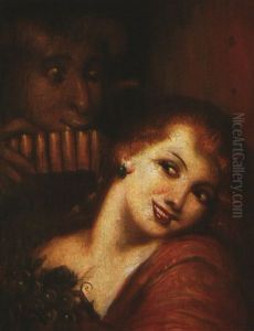 Junge Frau Mit Pan Junge Frau Mit Pan