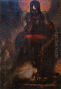 Tisiphone Und Seele by Adolf Frey-Moock