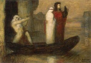 Orpheus Und Eurydike In Der Unterwelt by Adolf Frey-Moock