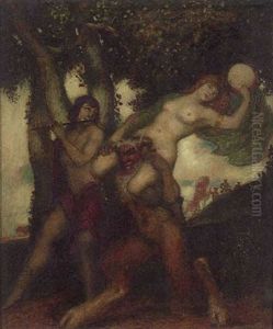Der Gang Zum Bacchusfest by Adolf Frey-Moock