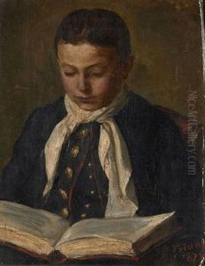 Jeune Garcon A La Lecture