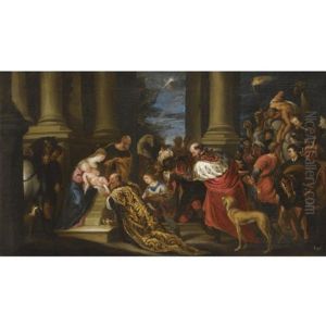 The Adoration Of The Magi by Juan Antonio Frias y Escalante