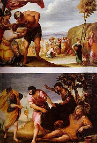 Moses Striking The Rock - view 1