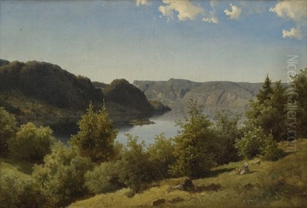 Woman And Child In A Landscape - view 1