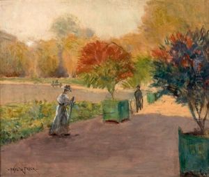 Promeneurs Au Parc by Paul De Frick