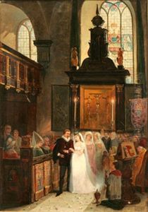 Brudparet by Carl Ludvig Frid