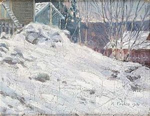 Vintermotiv Fran Falun by Axel Fridell