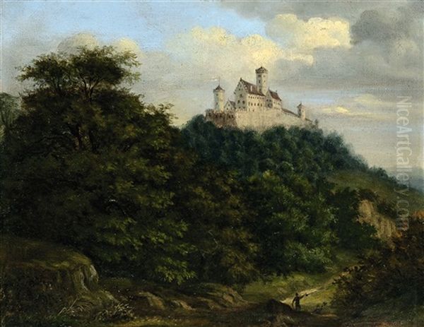 Wanderer Vor Der Wartburg - view 1