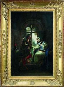 Ritter Toggenburg Im Historischen Interieur by Heinrich Jakob Fried