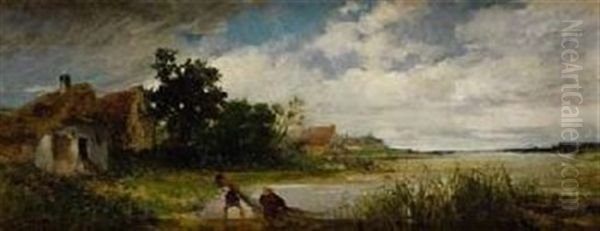 Zwei Fischer Am See - view 1