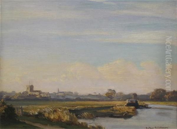Wareham Church And River - view 1