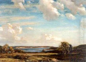 Evening Sunshine, Isle Of Purbeck (+ A Cloudy Afternoon, Oil On Canvas; 2 Works)
