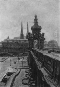 Das Kronentor Am Dresdener Zwinger Im Schnee