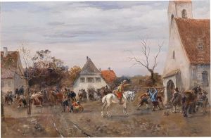 Looting by Alfred Ritter von Malheim Friedlaender