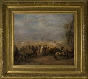 A Scene Of The Thirty Years' War by Alfred Ritter von Malheim Friedlaender