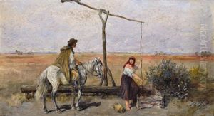 Am Ziehbrunnen In Der Puszta