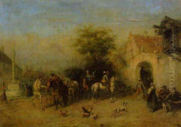 Vor Einer Herberge Anno 1600 - view 1