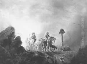 Gefangenentransport by Alfred Ritter von Malheim Friedlaender