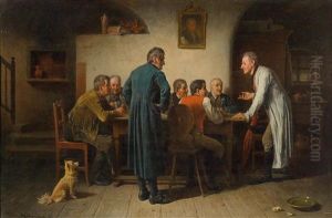 Grose Wirtshausrunde by Friedrich V. Malheim Friedlaender