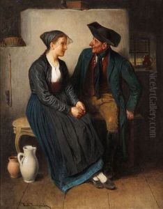 Der Heiratsantrag by Friedrich V. Malheim Friedlaender