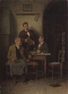 Im Gasthaus by Friedrich V. Malheim Friedlaender