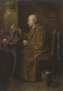 Der Skulpturensammler by Friedrich V. Malheim Friedlaender