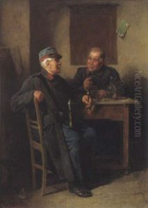 Zwei Veteranen Im Gemutlichen Gesprach