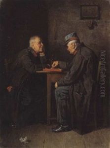 Veteranen Beim Brettspiel