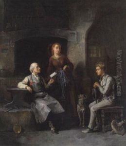 Beim Schmied by Friedrich V. Malheim Friedlaender