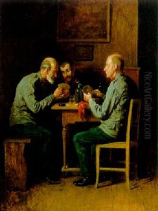 Der Kartenspieler by Friedrich V. Malheim Friedlaender