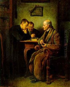 Schachspieler by Friedrich V. Malheim Friedlaender