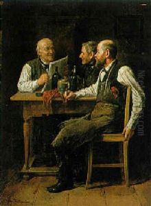 Aufmerksame Zuhorer by Friedrich V. Malheim Friedlaender