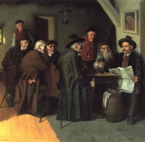 Am Wirtshaustisch by Friedrich V. Malheim Friedlaender