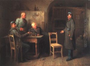 In Der Wirtstube by Friedrich V. Malheim Friedlaender
